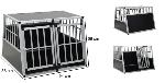 Cage de transport pour chien 94 x 88 x 69 cm - aluminium 2 portes