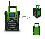 Radio de chantier renforcée secteur ou piles +  bluetooth