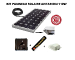 Antarion Kit panneau solaire 110w monocristallin  pour camping car