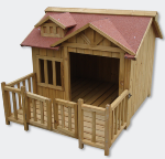 Niche a chien XL ou chenil en bois WC