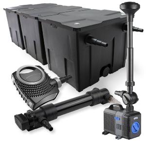 Kit de filtration biologique 36w bassin 90000 L pompe fontaine