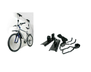 Support Ascenseur Vélo 20 kg Porte- Bicyclette Rangement Garage Stockage Plafond Élévateur