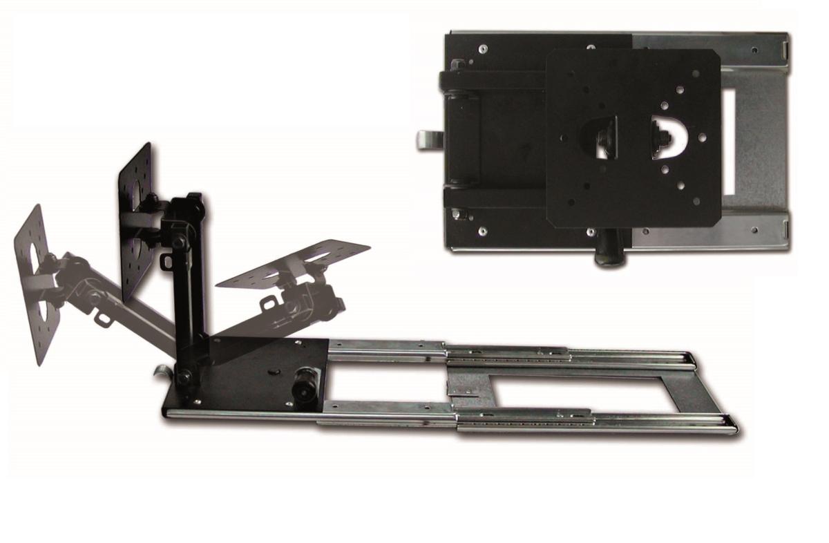 ANTARION - Support TV de placard rotation 180° coulissant droite ou gauche