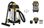 Aspirateur eaux et poussieres inox 30 L - 1380 W