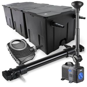 Kit de filtration biologique 72w bassin 90000 L pompe fontaine