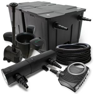 Kit de filtration biologique 72w bassin 60000 L+ tuyau, skimmer et pompe fontaine