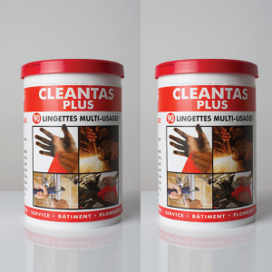 CLEANTAS PLUS 90 lingettes X2 qualité professionnelle 