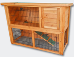 Clapier en bois pour lapins ou petits rongeurs  111,5 x 45 x 80 cm