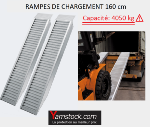 2x rampes de chargement voiture aluminium 161cm 4050kg WC