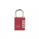 Cadenas à combinaison en aluminium Largeur 20mm Hauteur 21,7mm Rouge