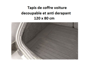 Tapis de coffre voiture PVC 120X80 CM découpable PE