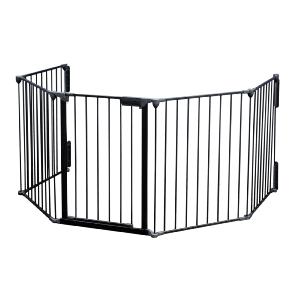 Barrière de protection XL 300 cm Acier Porte et Support mural inclus