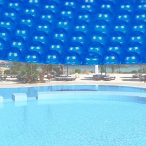 Bache à bulles  bleu pour piscine ronde 3,6m 400µ