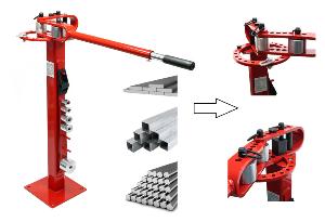 Cintreuse manuelle pour acier plat, rond ou carré - A fixer au sol