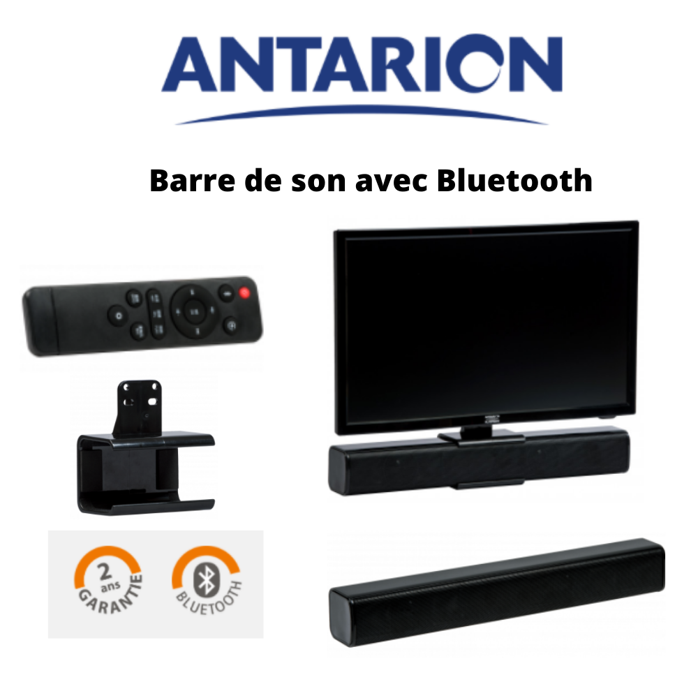 Antarion Barre de son compact bluetooth 2 x 15 w