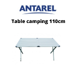 Table de camping pliante en aluminium de 110cm