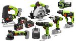 Pack 6 outils électroportatif sans fil 20V + 3 bat Li-ion 4Ah