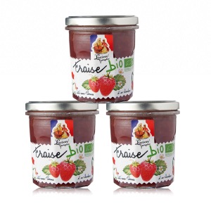 Préparation de fruit Fraise BIO LUCIEN GEORGELIN 3 X 320g 