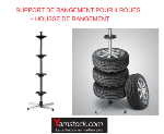 Support rangement porte roue voiture + housse PE