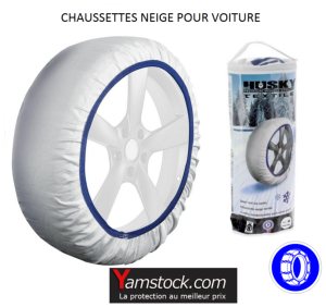 Chaussette neige textile anti dérapant pour voiture L