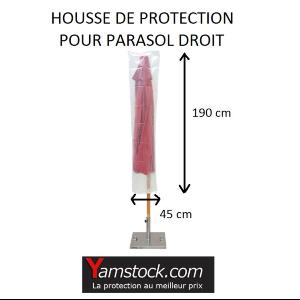 Housse de protection pour parasol droit 190cm x 45cm RX