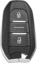 Coque clés véhicule compatible PEUGEOT 5008 2017/2019