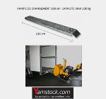 Rampe de chargement moto acier 200 kg 190 cm
