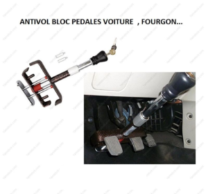 Antivol bloque pédales pour voiture / fourgon CT