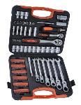 Malette à Outils / Bricolage 104 outils - Cliquet, douilles, clés