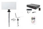 ANTARION - Kit Antenne Parabole Satellite plate SELFSAT manuelle + Récepteur TNTSAT