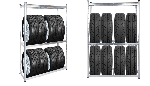 Rayonnage rack support pour 8 pneus