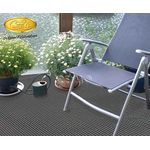 Tapis de sol pour Caravane camping Auvent PVC 5 X2.50m Gris