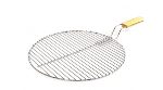 Grille barbecue rond avec poignée ø44,5cm en acier