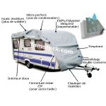 Housse de protection Caravane PVC 525x225x220cm