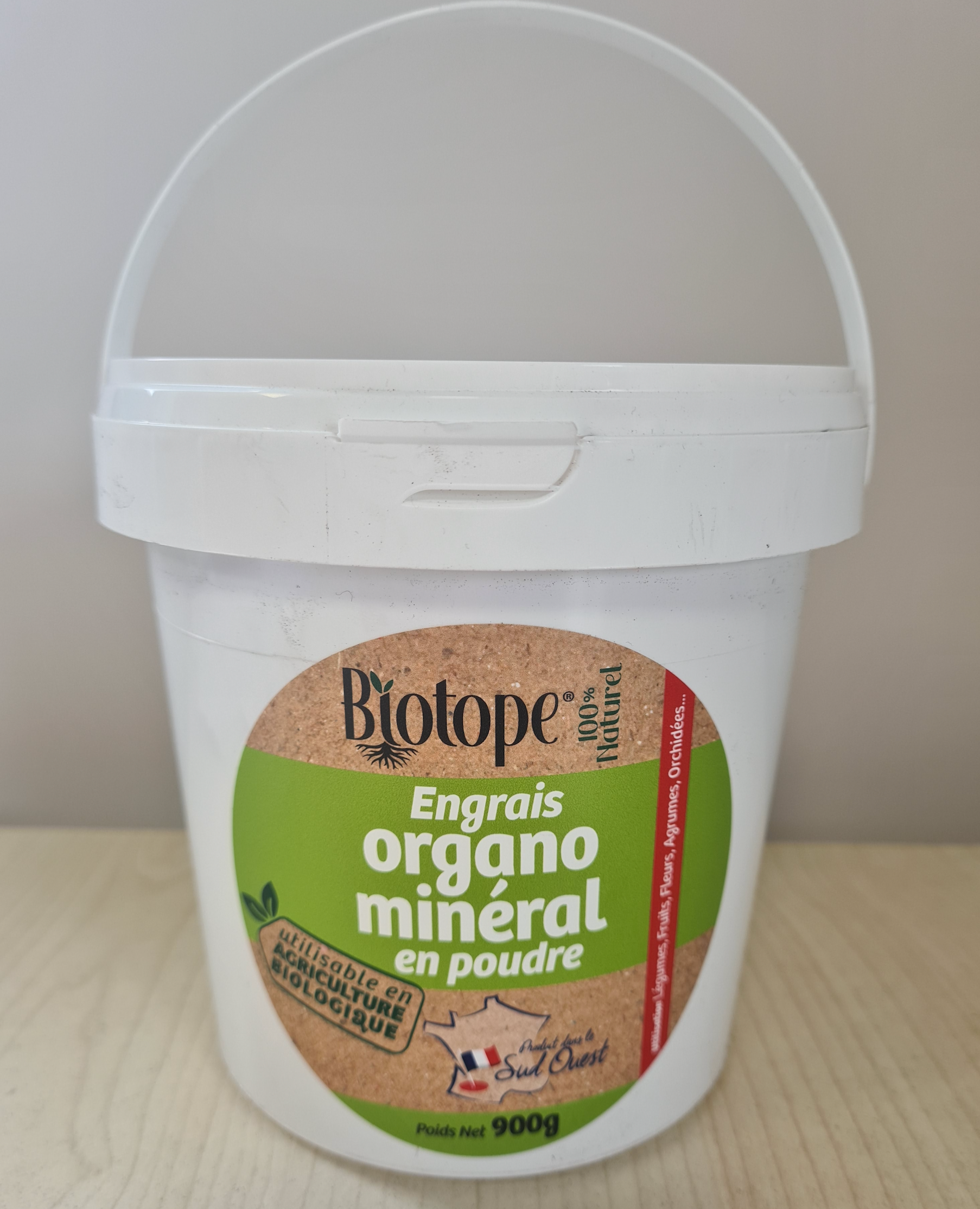 BIOTOPE BIO Engrais organo-mineral SEAU 900 grs