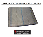 Tapis de sol Caravane, Camping car, Arisol PVC 4.50X 2.5m Gris