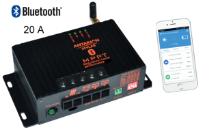 Antarion Régulateur solaire MPPT 20A 12V/24V BLUETOOTH 