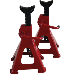 Lot de 2 chandelles de levage à crémaillère voiture 3T