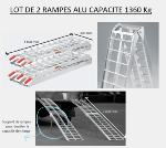 2 x Rampe de chargement pliable alu 226cm 1360kg QUAD MOTO ATV WC