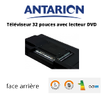 Antarion Télévision TV + DVD LED 32' HD 12V/24V/220V camping car