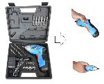Tournevis / Visseuse rechargeable 3.6V lithium + coffret 44 accessoires