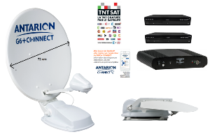 Antarion Kit Antenne satellite 72 cm G6+ CONNECT TWIN TNTSAT