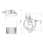 Filtre de bassin, étang à pression UV 18W / 30000L max