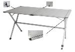 Table de camping pliable DJERBA en Alu 140 cm - Charnières renforcées