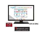 télévision TV HD 19.5' + recepteur satellite FRANSAT camping car
