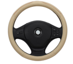 Couvre volant de voiture beige pour volant 37-39 cm PE
