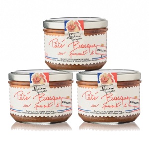 Lot de 3 Pâtés Basque au piment d'Espelette -220g LUCIEN GEORGELIN