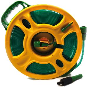 Tuyau d'eau plat avec enrouleur 15m pour camping car AA