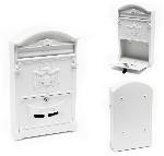 Boite aux lettres murale design antique Blanche