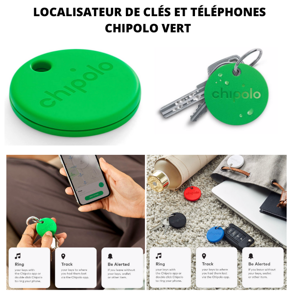 CHIPOLO Classic localisateur de clés et de téléphone VERT